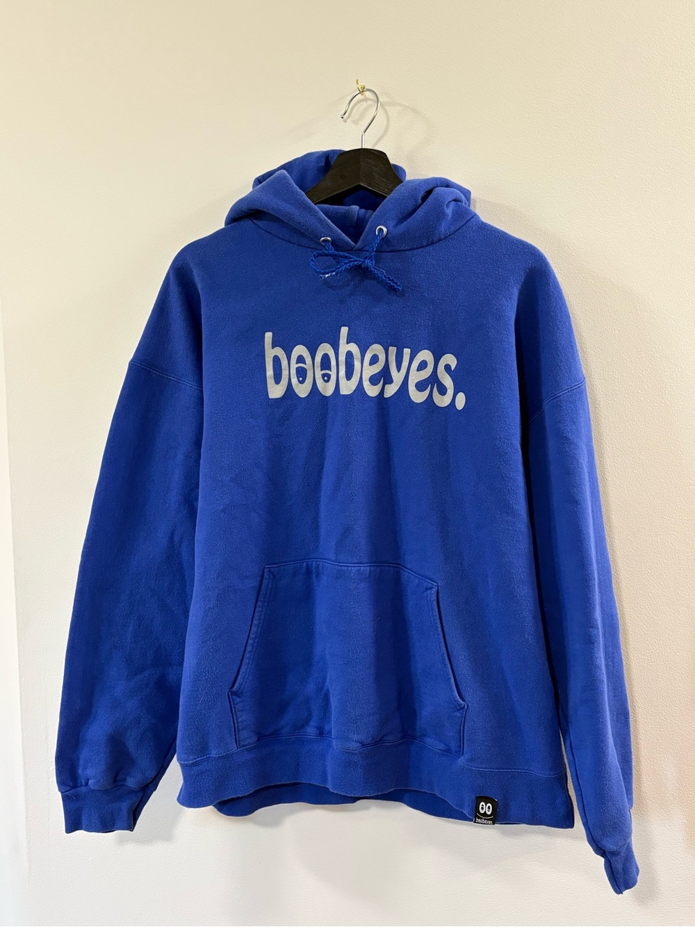 Men's Blue Crewneck Hoodie Sweatshirt
